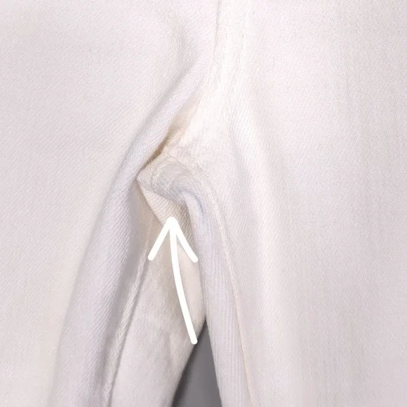 AG ADRIANO GOLDSCHMIED Women's Jeans 28R THE ANGEL Boot Cut Flare White USA MADE - Picture 12 of 15